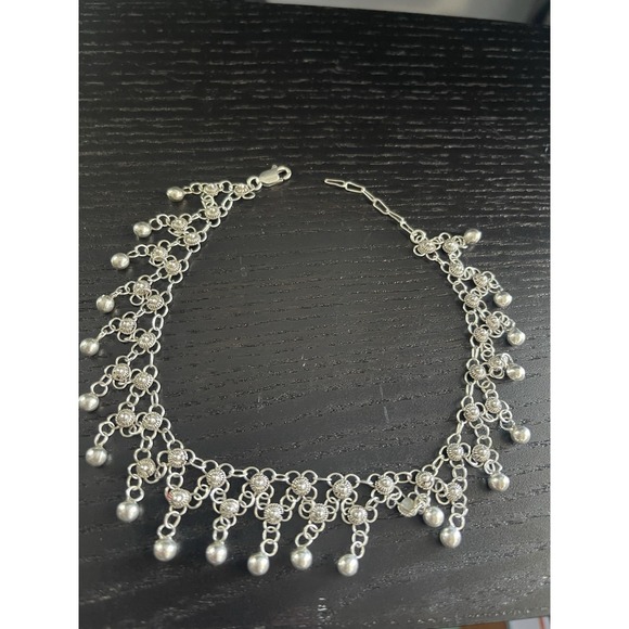 Milor Jewelry - NEW MILOR ITALY STERLING SILVER MULTIPLE BALLS BEADS 9 INCH ANKLET BRACELET